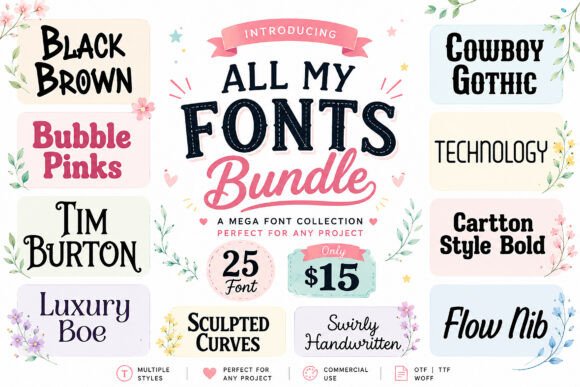 All My Fonts: Creative Display Fonts for Handmade Projects