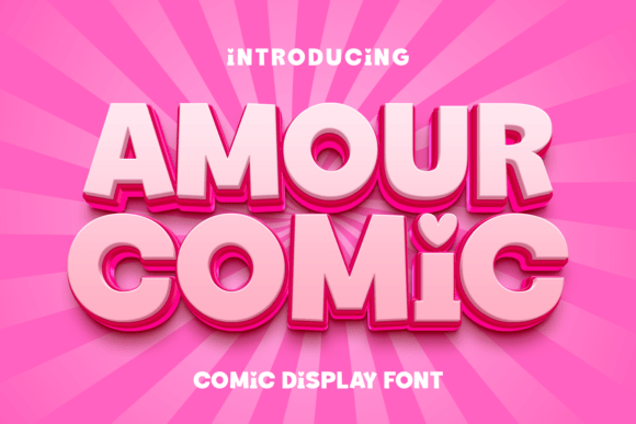 Amour Comic: A Romantic Display Font for Weddings & Holidays