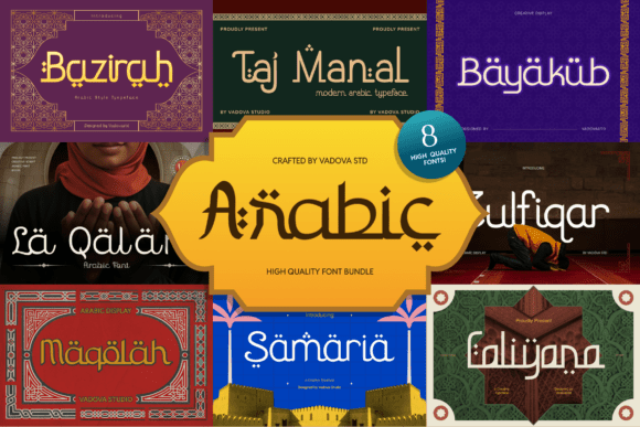 Arabic Bundle: A Decorative Font for Makers