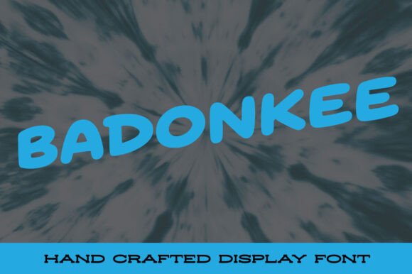 Badonkee Font: A Bouncy Display Typeface for Bold Campaigns