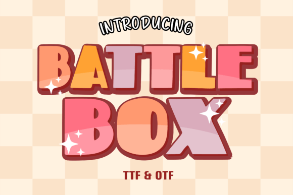 Battle Box: A Playful Display Font for Crafters and Makers