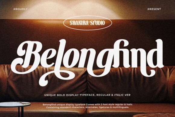 Belongfind: A Display Serif Font with Editorial Soul