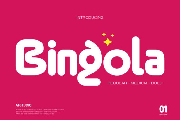 Bingola: A Friendly Display Font for Memorable Branding