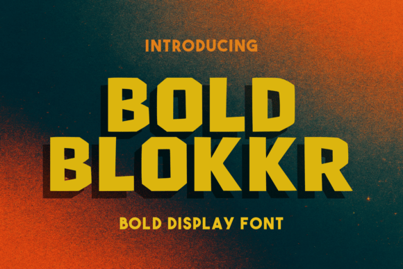 Bold Blokkr: A Knockout Display Font for Editorial Design