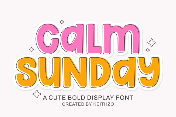 Calm Sunday: A Soft Display Font for Peaceful Editorial Design