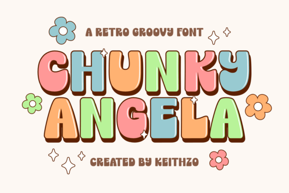 Chunky Angela: A Bold Retro Font for Editorial Design
