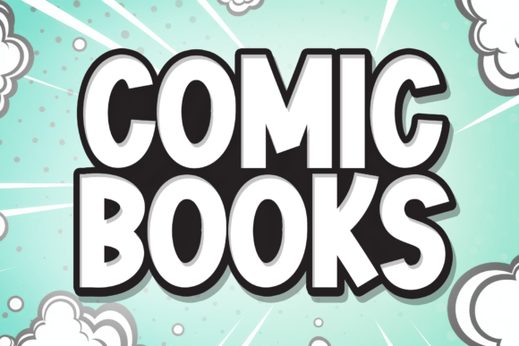 Comic Books: A Cheerful Display Font for Editorial Layouts