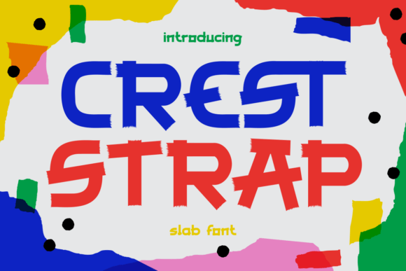 Crest Strap: The Playful Display Font for Handmade Products