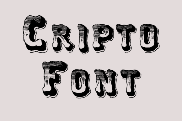 Cripto Font: Vintage Texture for Handmade Projects