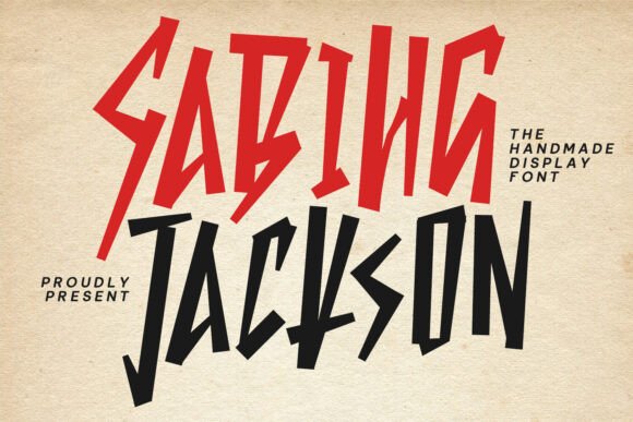 Designing with Sabihg Jackson Display Font in a Maker's Studio
