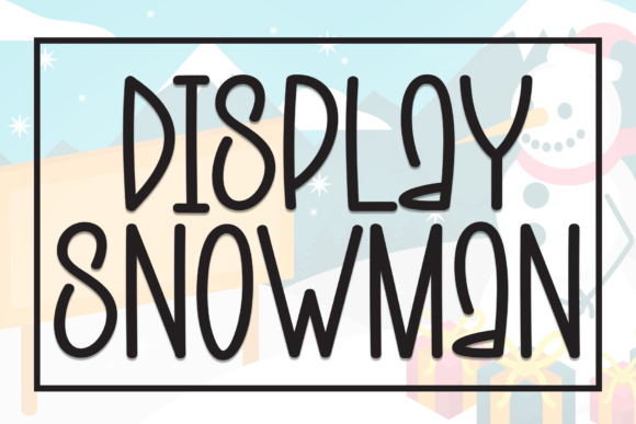 Display Snowman: A Playful Handwritten Font for Festive Campaigns