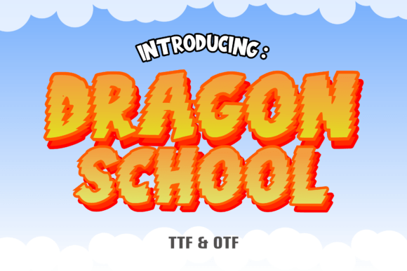 Dragon School Display Typeface for Playful Web Design