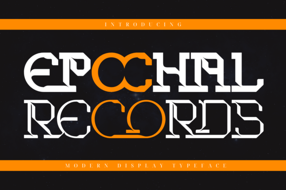 Epochal Records: Futuristic Display Font for Web