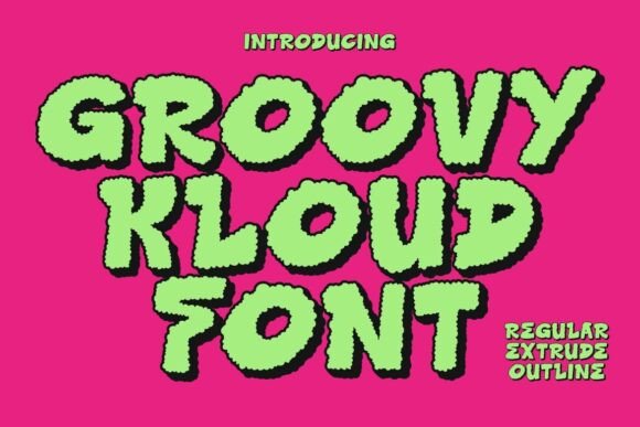 Groovy Kloud: A Playful Display Font for Campaigns