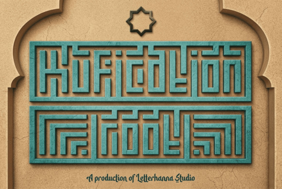Kufication Root Font: A Geometric Display Type for Web Projects