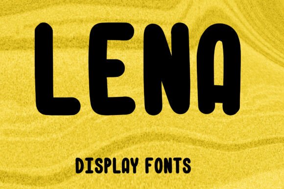 Lena Display Font: A Cheerful Face for Small Business Branding