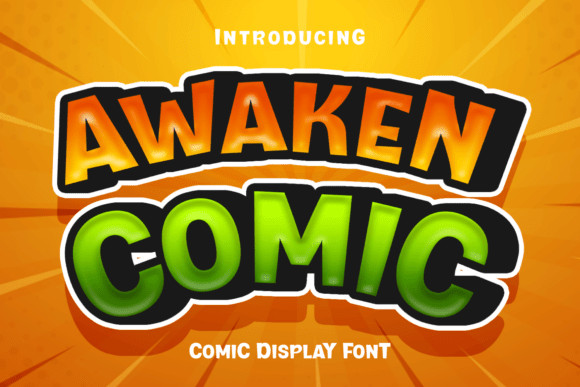 Make Your Brand Unforgettable With the Awaken Comic Typeface