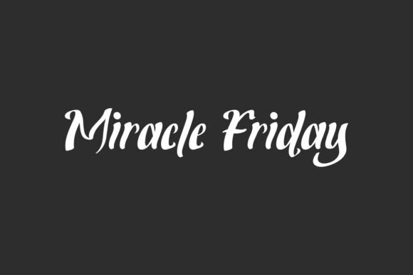 Miracle Friday: A Playfully Spooky Script Font for Bold Branding Projects
