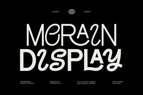 Morain Display: The Bold Artistic Typeface for Handmade Products