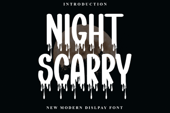 Night Scarry: A Softly Striking Display Font for Makers