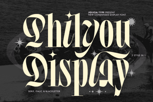 Philyou Display: A Condensed Serif Typeface for Web Design