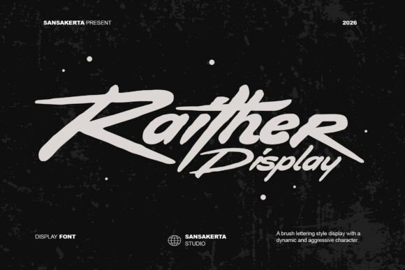Raither Display: A Bold Brush Font That Transforms Small Business Branding