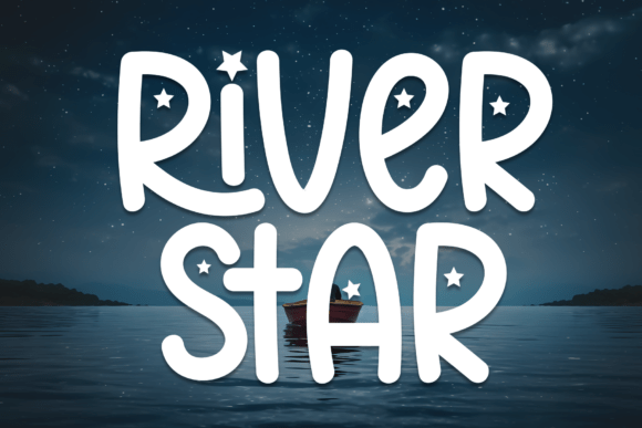 River Star: A Celestial Display Font for Editorial Charm