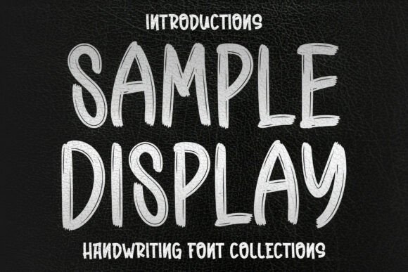 Sample Display Typeface: Gritty Texture for Handmade Makers