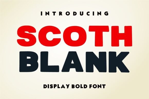 Scotch Lank: The Thick Lettered Typeface That Commands Attention