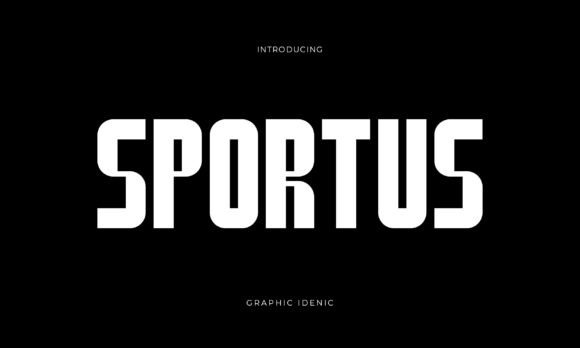 Sportus: A Commanding Sans-Serif Font for Digital Brands