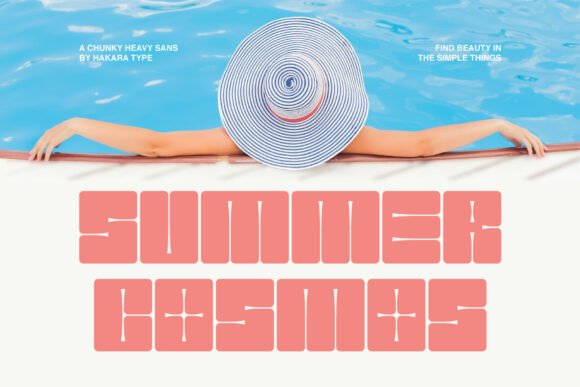 Summer Cosmos: A Bold Display Font for Web Designers