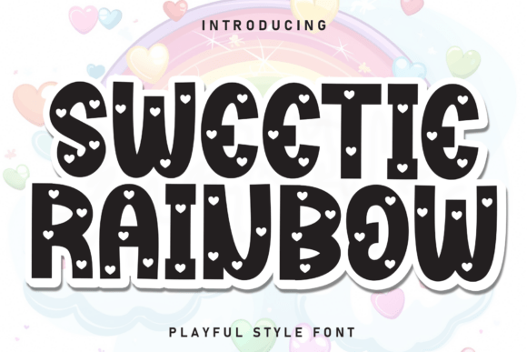 Sweetie Rainbow: A Playful Display Font for Branding Magic