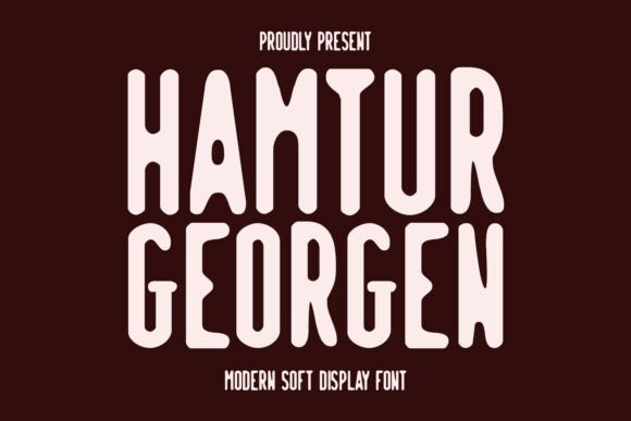 The Hamtur Georgen Typeface in a Real Branding Workflow