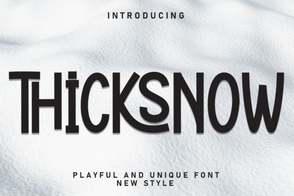 Thicksnow Font Brings Warmth to Freezing Headlines