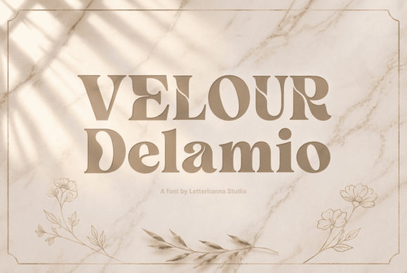 Velour Delamio: A Display Font With Instant Presence