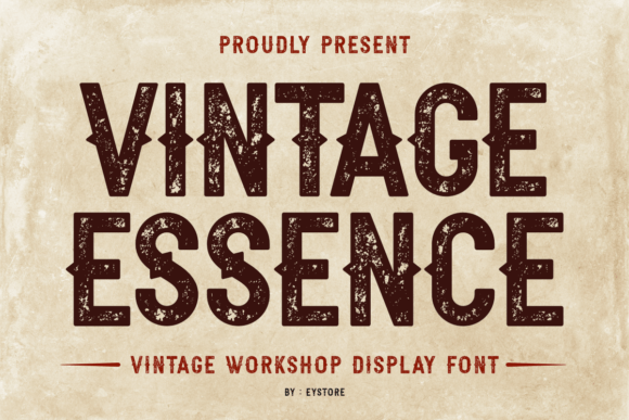 Vintage Essence: A Rustic Display Font for Web Designers