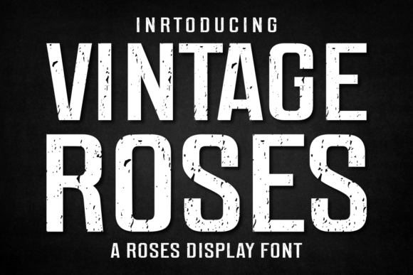 Vintage Roses Display Font for Editorial Projects