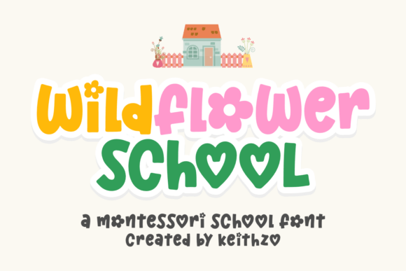 Wildflower School: A Playful Display Font for Campaign Creatives