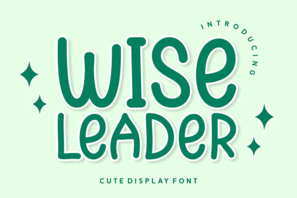 Wise Leader: A Festive Display Font for Campaign Creators